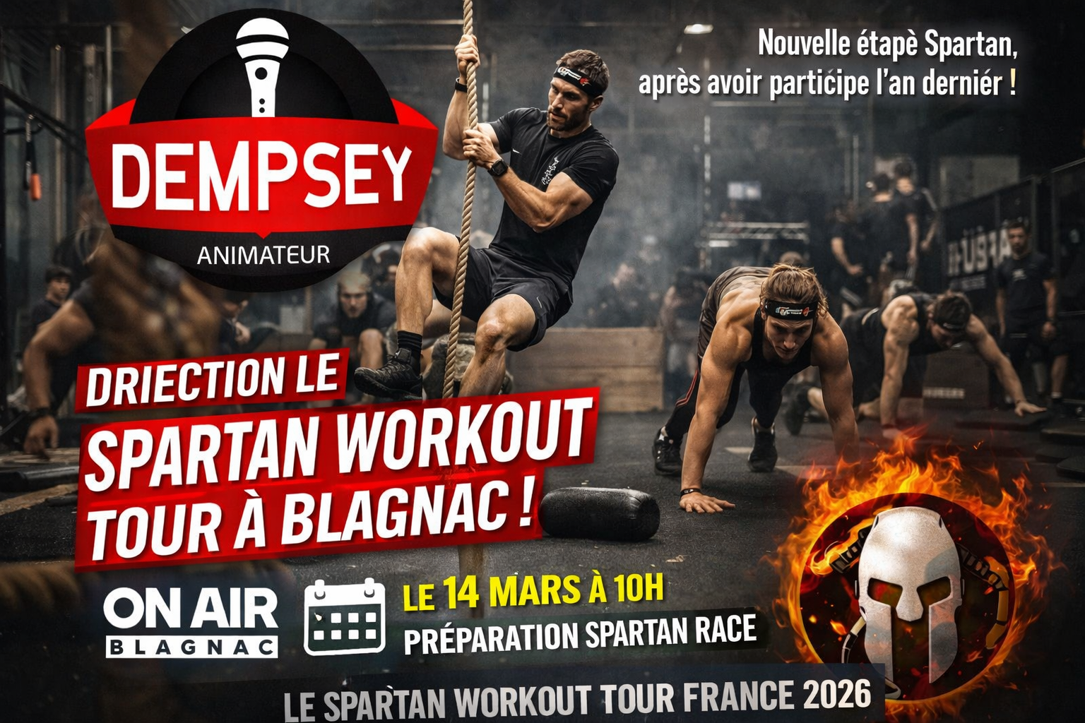🏃‍♂️🔥 Direction le Spartan Workout Tour à Blagnac !